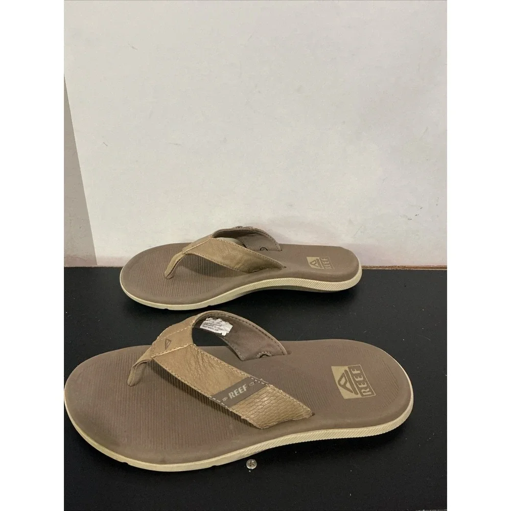 Reef Santa Ana Men's Flip-Flop Sandals - Tan Size 8